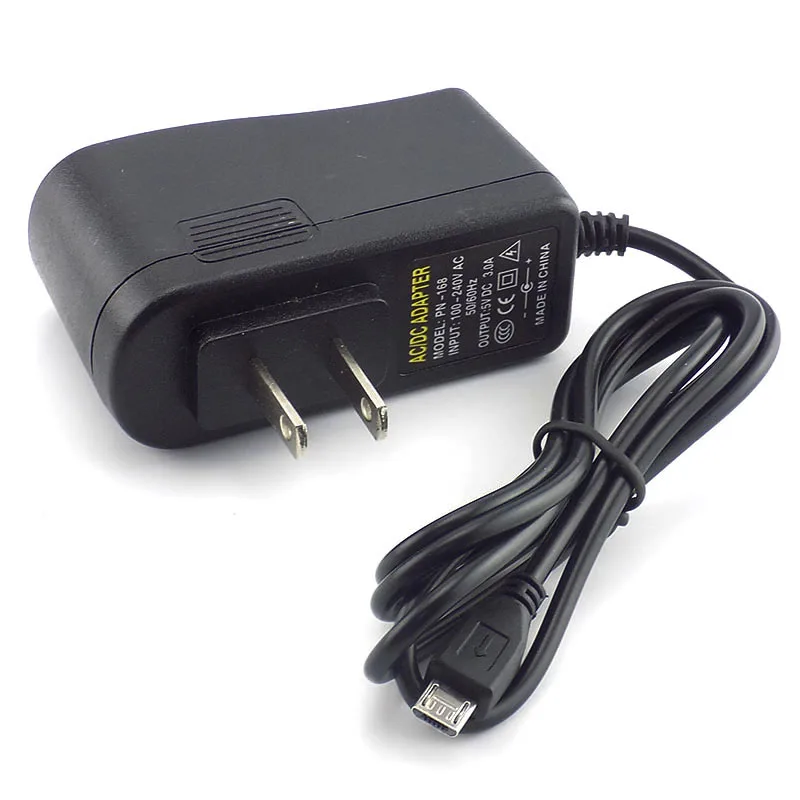 Micro USB AC para DC Power Adapter Supply, EUA e UE Plug, Iupit Converter, Raspberry Pi, 5V, 3A, 3000mA Output, 100V-240V