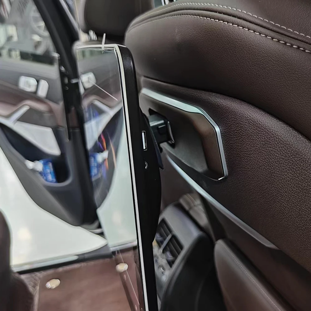 2026 Latest UI Style TV Rear Seat Screen For BMW X5 X6 X7 XM IX XB7 WiFi Car Headrest Monitor Android 12.0 Bluetooth Mirror Link