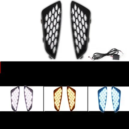 

1 pair LED Daytime Running Light DRL Daylight For Toyota Sienna XSE 2021 Yellow Turn Signal and blue night model