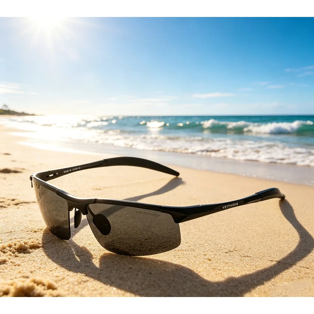 VEITHDIA Exercise Essentials Sunglasses Designer Aluminum Polarized UV400 Lens Sports Driving Outdoor Eyeglasses For Male V65X18