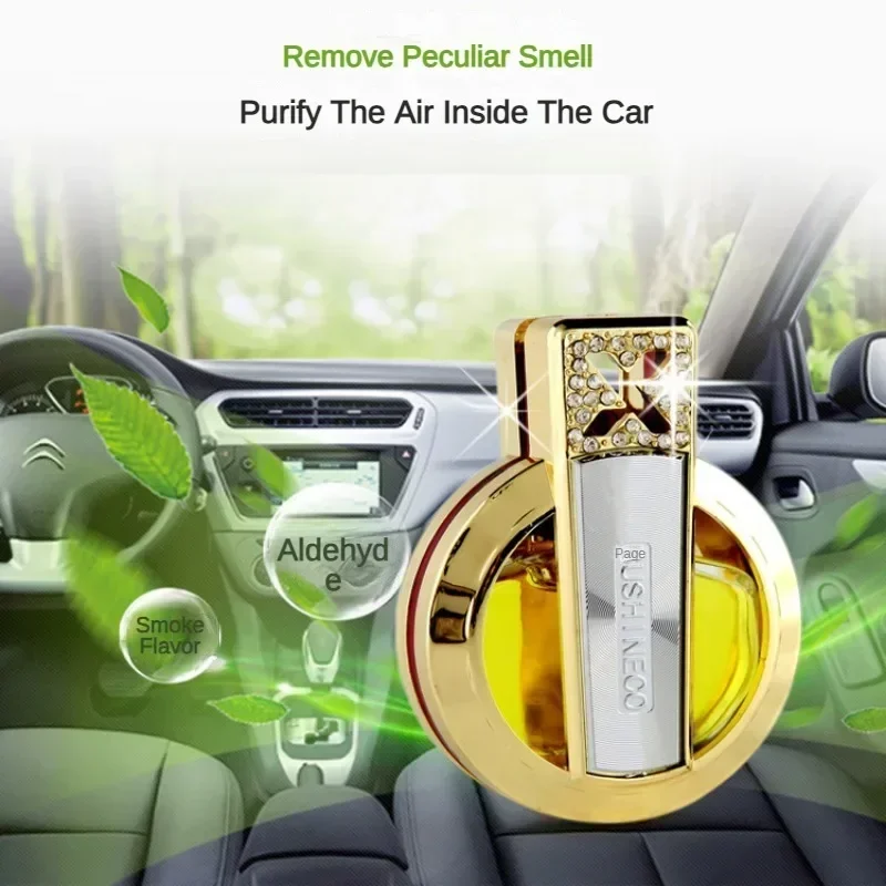 Car Air Outlet Aromatherapy High-quality Long-lasting Fragrance High-end Elegant Diamond-encrusted Car Perfume Air Freshener