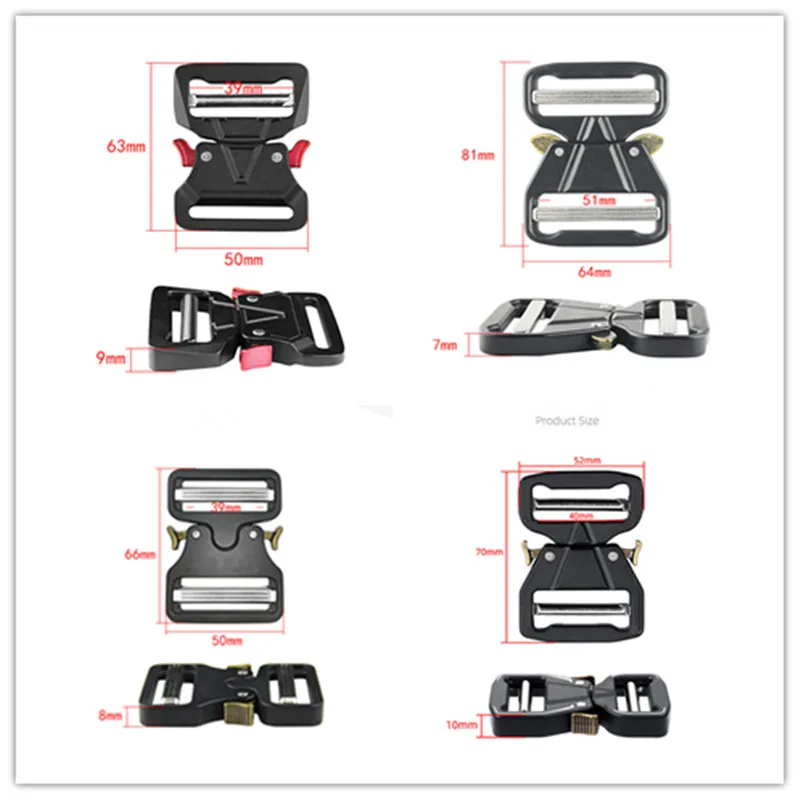 إبزيم معدني سريع التحرير للحزام ، حزام تكتيكي ، خطافات أمان قوية ، مشابك ذاتية الصنع ، الوصول إلى الأمتعة الخارجية ، 39: 50