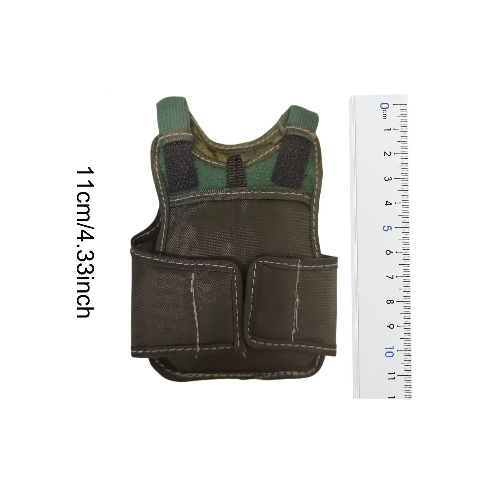 1/6 Scale Vest Model Handmade Doll Vest Model Doll Costume Mini Vest for 12'' Male Action Figures Accessory Body Dress up