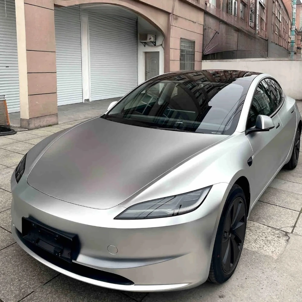 

Предварительно нарезанная защитная пленка PPF Alexander Silver для Tesla Model 3 Highland 2024-2025: пленка для изменения цвета, защитная пленка из ПЭТ для защиты лакокрасочного покрытия, антицарапийная.