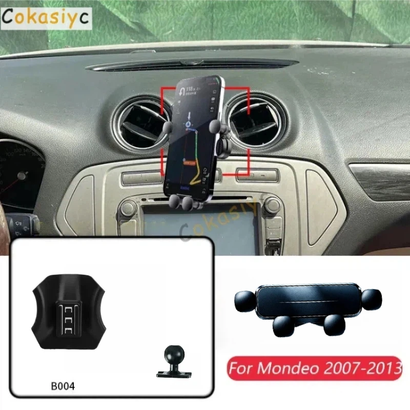 Auto-Handyhalterung für Ford Mondeo Fusion MK4 2007-2013, Schwerkraft-Ständerhalterung, horizontale GPS-Mobilhalterung, Basiszubehör