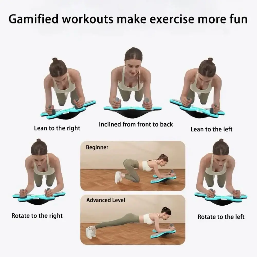 

360° Rotation Balance Board Multifunctional Stability Training 360° Rotation Plank EVA Material Abdominal Muscle Training Tool