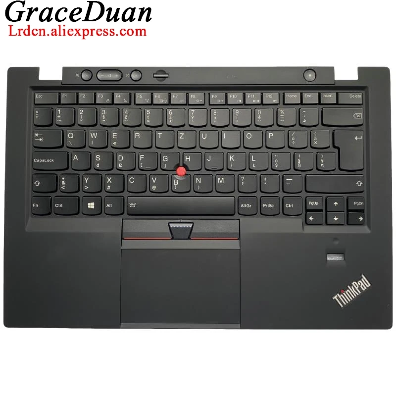 SK Slovakian Black Keyboard Upper Case Palmrest Shell Cover For Lenovo Thinkpad X1 Carbon 1st Gen1 G1 00HT024 04X0470 00HT062 04