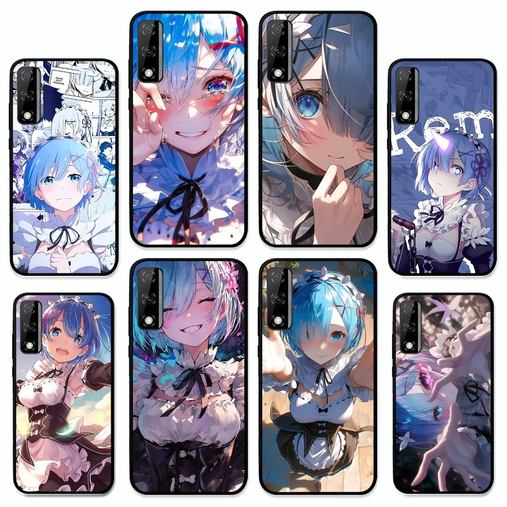 

Rem Japanese Anime Phone Case For Huawei Y9 6 7 5 Prime Enjoy 7s 7 8 Plus 7a 9e 9plus 8E Lite Psmart Shell