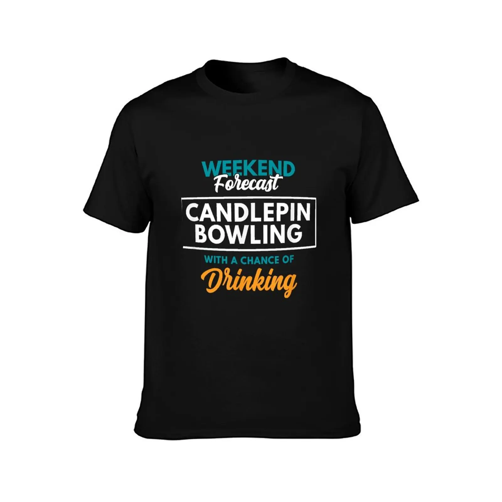 Weekend Forecast Candlepin Bowling T-Shirt t shirt for man 100 percent cotton T-Shirt