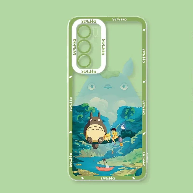 Anime T-Totoros Cute Phone Case For Samsung A36 A26 A56 A16 A06 A55 A35 A25 A15 A05 A54 A34 A24 A14 A13 A53 A33 Clear TPU Cover - náhled 2