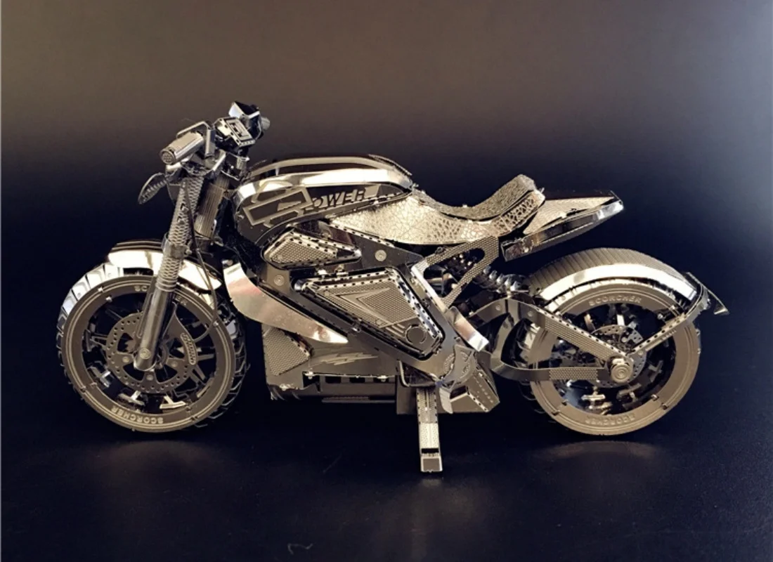 

3D Metal Stainless Sliver puzzle Vengeance Motorcycle Collection Puzzle 1:16 DIY 3D Laser Cut Model for adult