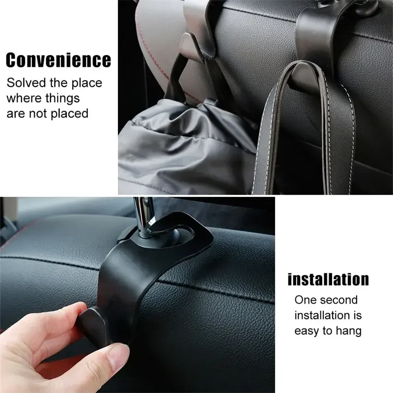 Universal Car Seat Headrest Hook สําหรับ Auto Back Seat Storage Organizer ไม้แขวนเสื้อผู้ถือ