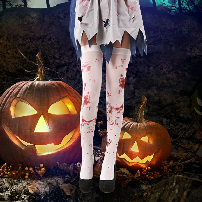 زي تنكري للهالوين، ملابس لعب الأدوار، زي ممرضة مرعبة دموية للنساء البالغات، مصنوع من ألياف البوليستر للعروض المسرحية