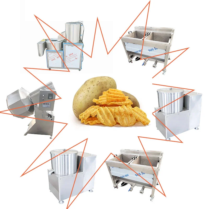 خطوط معالجة آلة رقاقة البطاطس الحلوة المتقدمة ذات الإخراج العالي 100 كجم خط إنتاج رقائق البطاطس #2