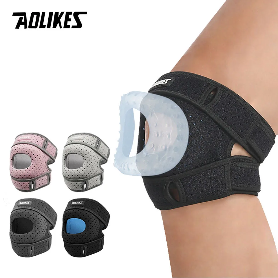 

AOLIKES 1PCS Patella Knee Brace for Knee Pain, Knee Compression Sleeve for Arthritis Pain,Workout Knee Guard and Knee Pads