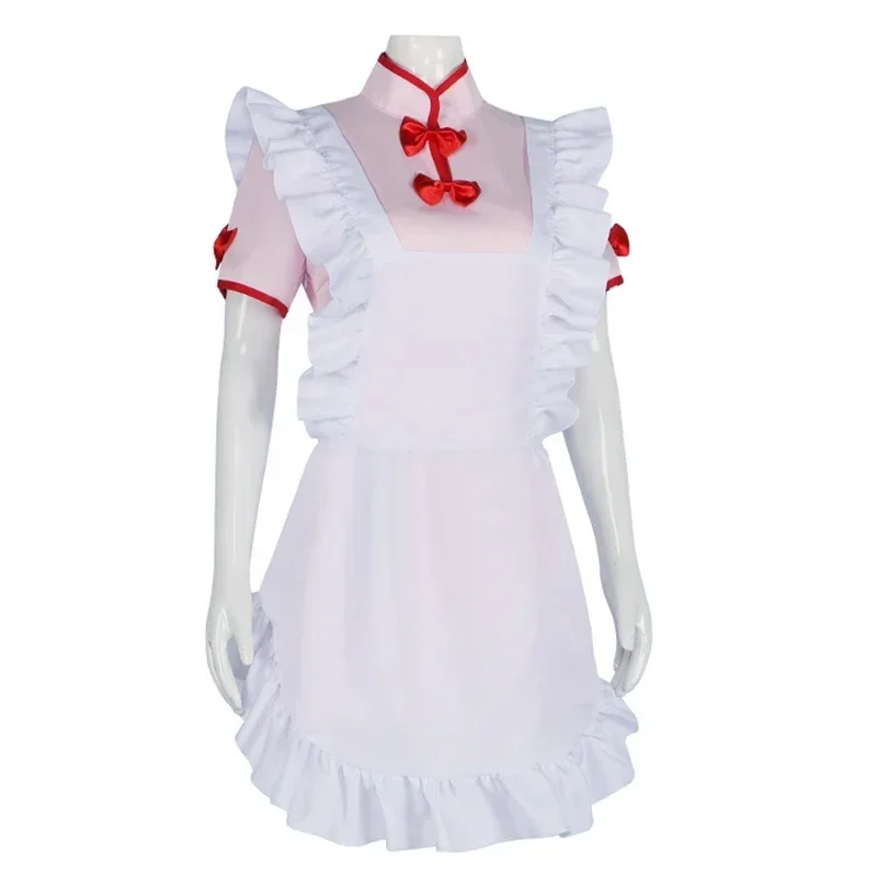 Anime Ranma Nibun-no-Ichi Shampoo Cosplay Costume Adult Women Chi-Pao Maid Dress Suit Halloween Outfit Party Uniform