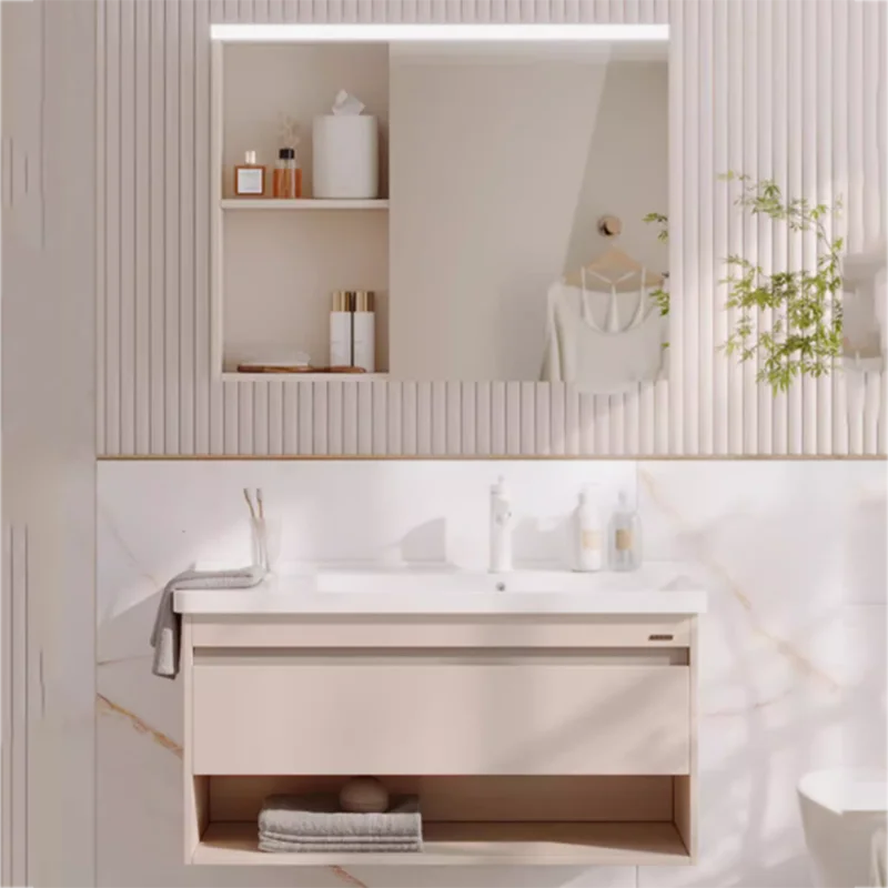 

Large Luxury Modern Bathroom Cabinet Storage Tall Small Hotel Shelf Bathroom Vanity Wall Washroom Meuble Salle De Bain Furniture