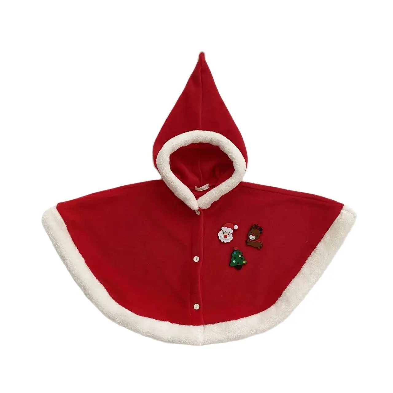 Boy Christmas Fairy  Winter Christmas Santa Claus Cosplay Red Cloak Brown Deer  Costume baby elf