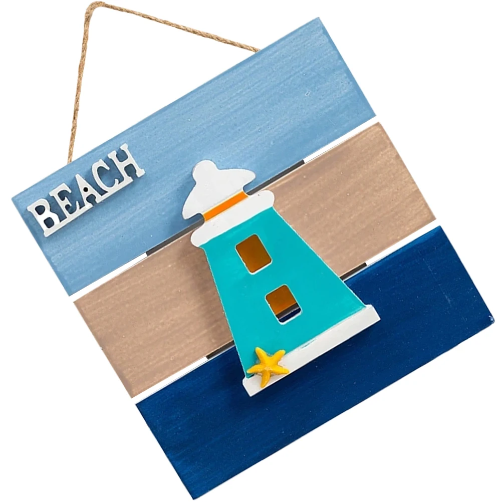 

Wooden Marine Sign Hanging Wall Plaque Beach Decor Home Door Nautical Style Mediterrananean Wooden Sign Party DIY Decoration