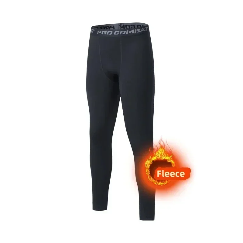 Men Winter Thermal Underwear Warm Sleepwear Pants Fleece Tights Leggings Thermo Underpants Soft Inner Wear Trousers Man Clothing