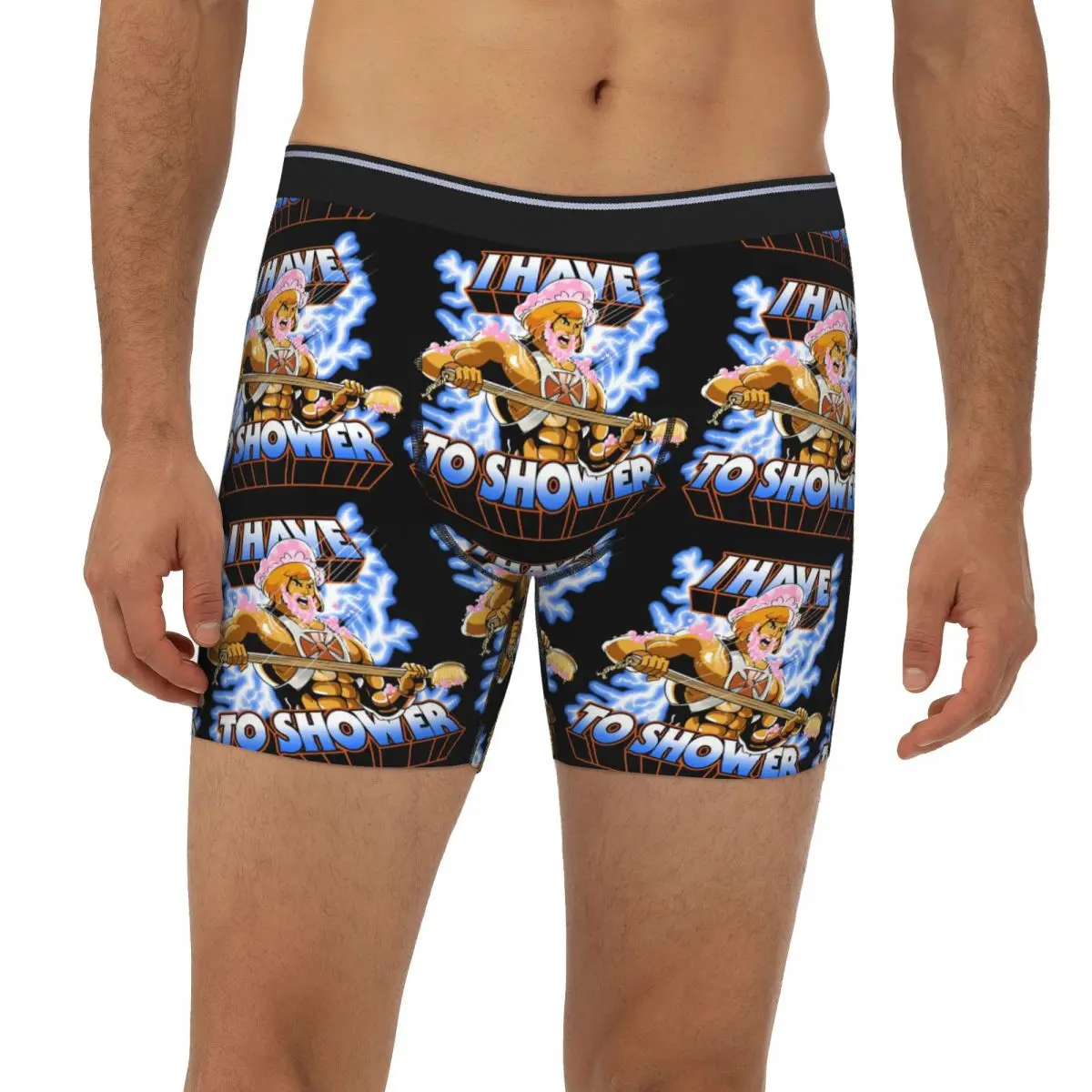 

My Pronouns Are He Man Long Boxer Underpants Short Men's Panties Ventilate Underwear for Homme Man Boyfriend Gifts