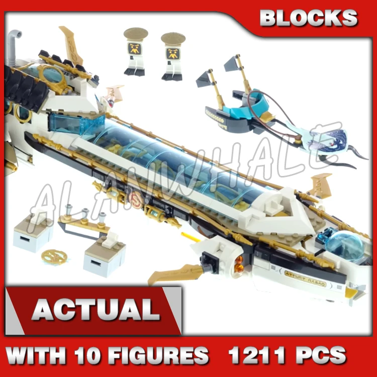

1211pcs Shinobi Sea Bound Hydro Bounty Underwater Vehicle Mini Submarines 60086 Building Block toys Compatible With Model