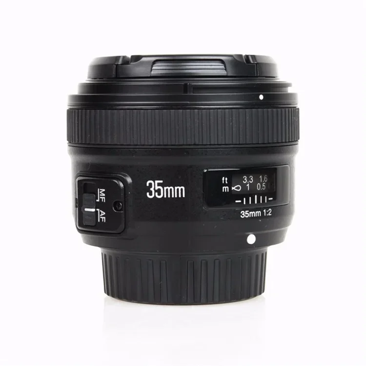 2026 In stock YONGNUO 1:2 F2.0 Lens for F Mount DSLR Cameras Wide-Angle AF/MF Fixed/Prime Anto Focus YN35mm F2N