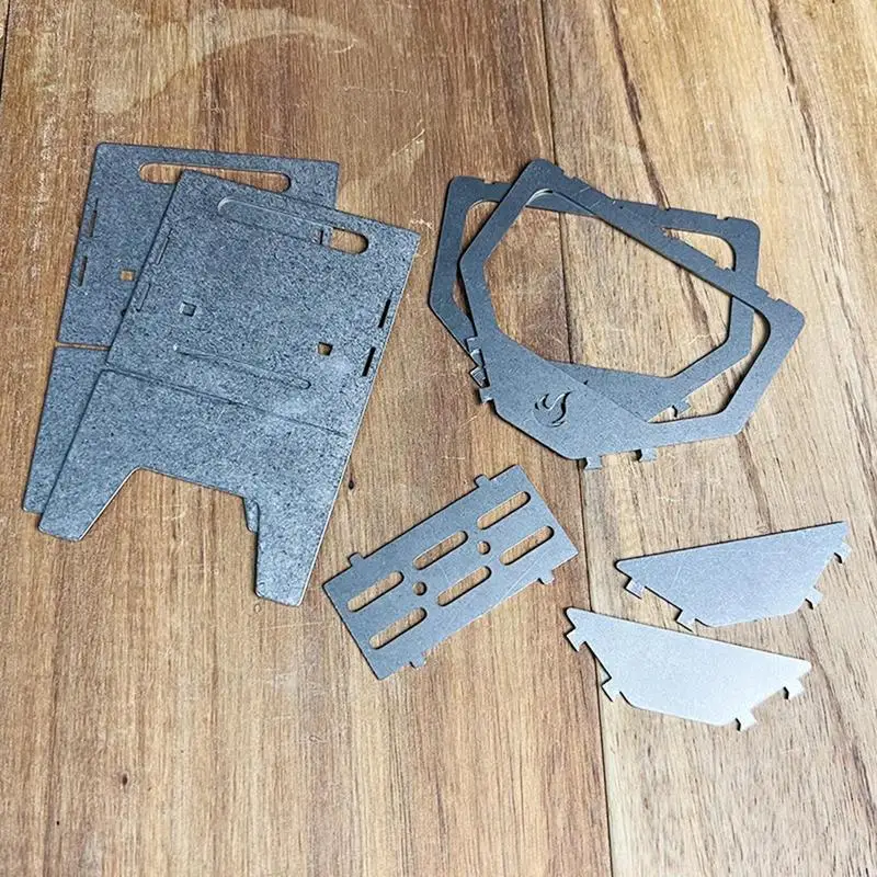 

Wood Stove Portable Foldable Titanium Alloy Camping Stove With Mini Charcoal Grill Lightweight Portable Barbecue Stove