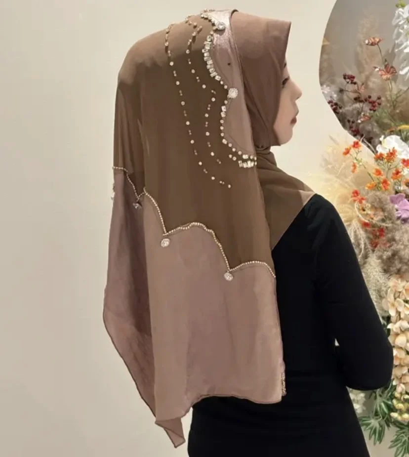 Enveloppement de tête de dame musulmane pour femmes, Boutique de fête, Hijab