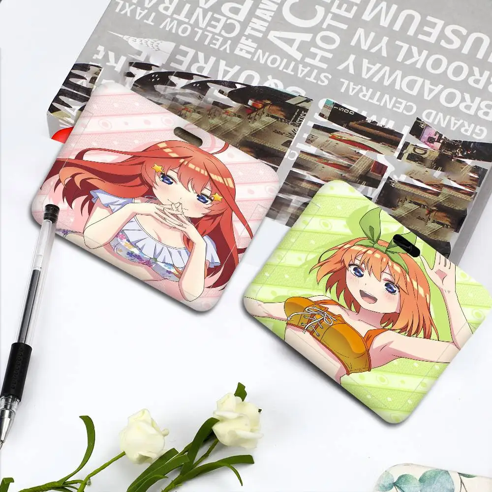 

Чехол для ID-карты/пропуска с изображением персонажей аниме «Пять близнецов» для сотрудников компании, с ремешком на шею