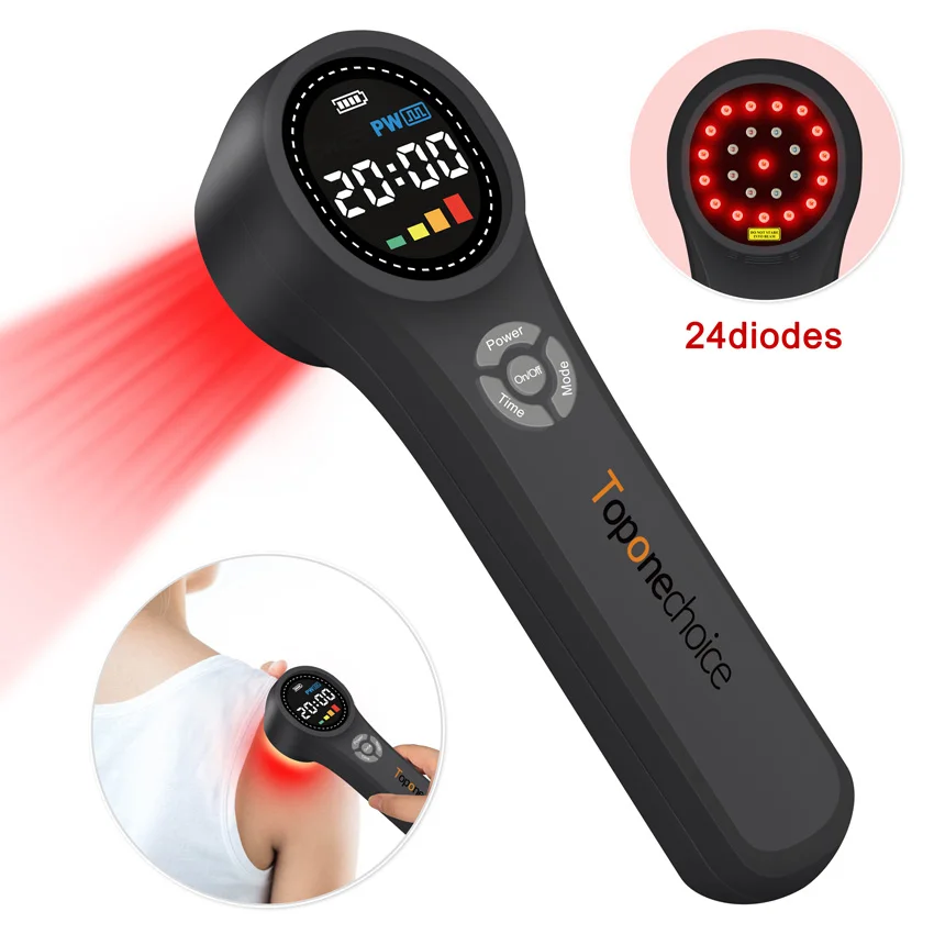 16x660nm+4x810nm+4x980nm NIR Light Physiotherapy Cold Laser Therapy Device for Pain Relief Anti-inflammation Tissue Repair