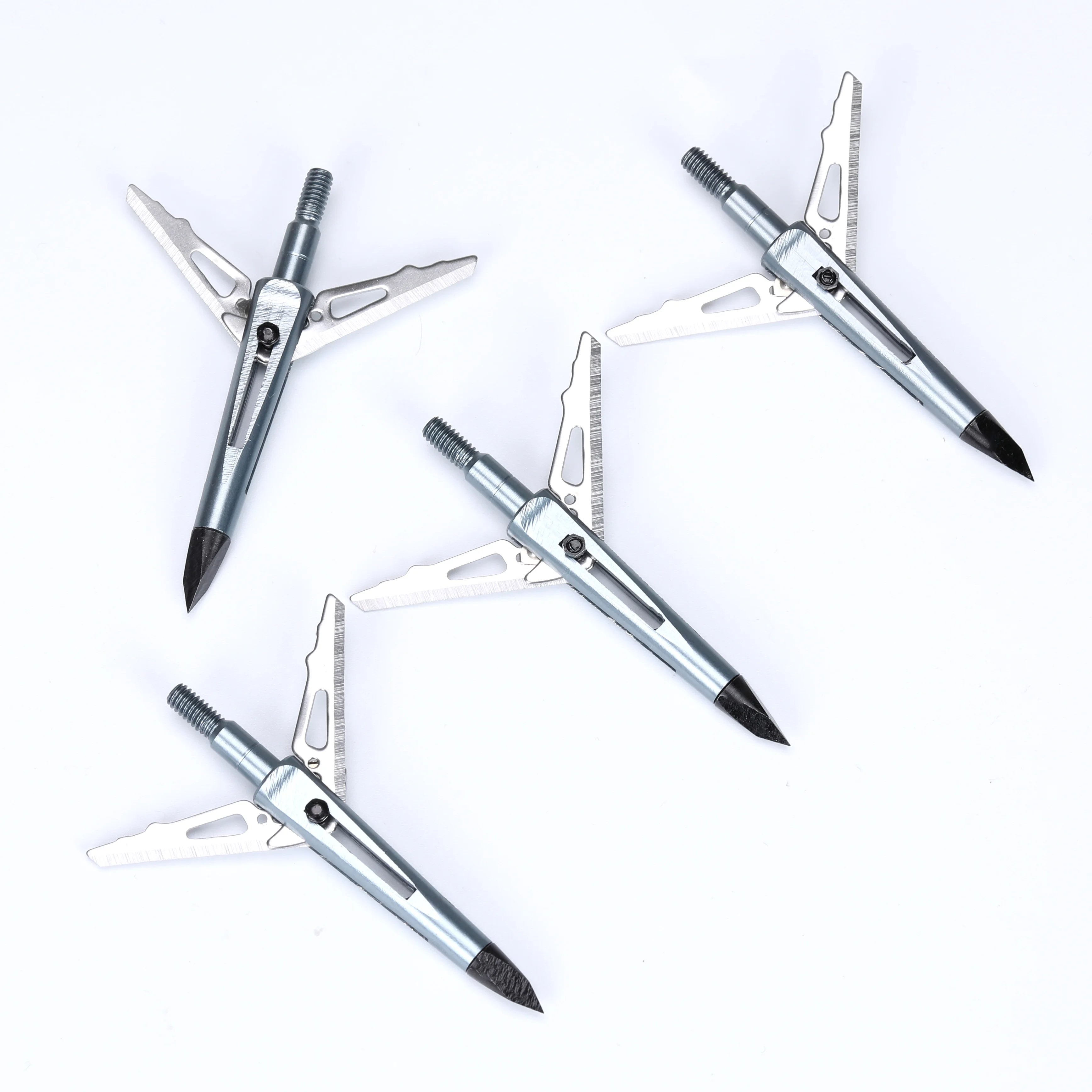 Archery Fixed 2 Blade Broadhead Stainless Alloy Arrowheads Tips Shooting Hunting Accessory