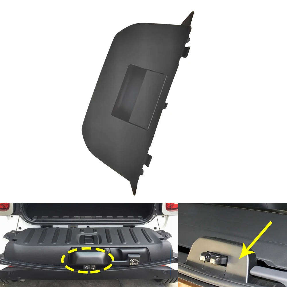 

Rear Door Trunk Boot Lock Latch End Protective Cover Tailgate Hole Cap Lid For Mercedes Benz Smart Fortwo 453 Coupe 2015-2022