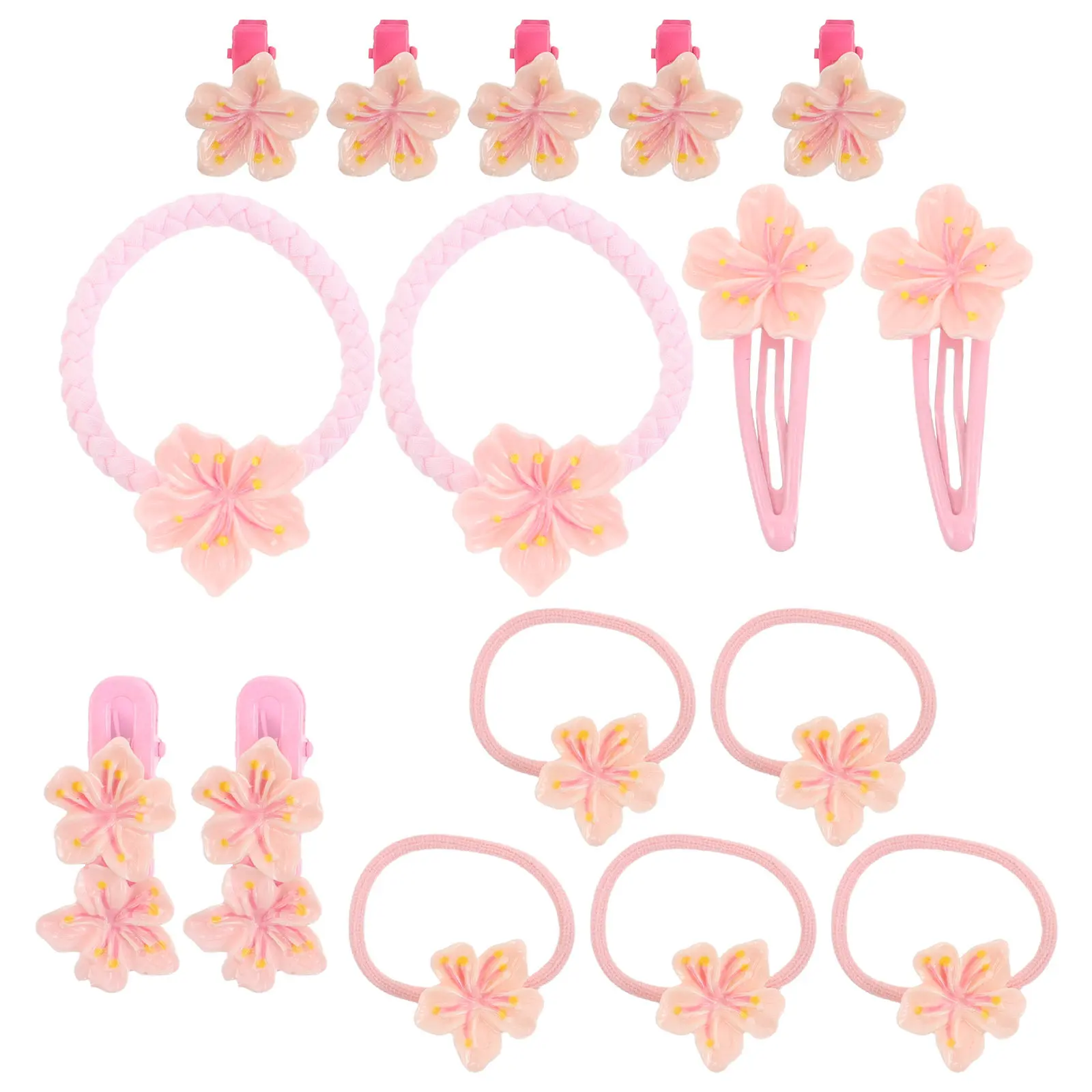 

1 Set Hair Clips Cute Floral Side Bang Clips for Girls Daily Wear Party Styling Toddler Girl Accessories