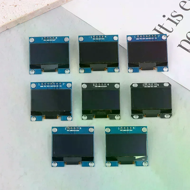 

1 шт. 1,3-дюймовый OLED-модуль с интерфейсом SPI/IIC, белый/синий цвет, 128x64, 1,3-дюймовый OLED LCD LED дисплей, модуль 1,3 дюйма