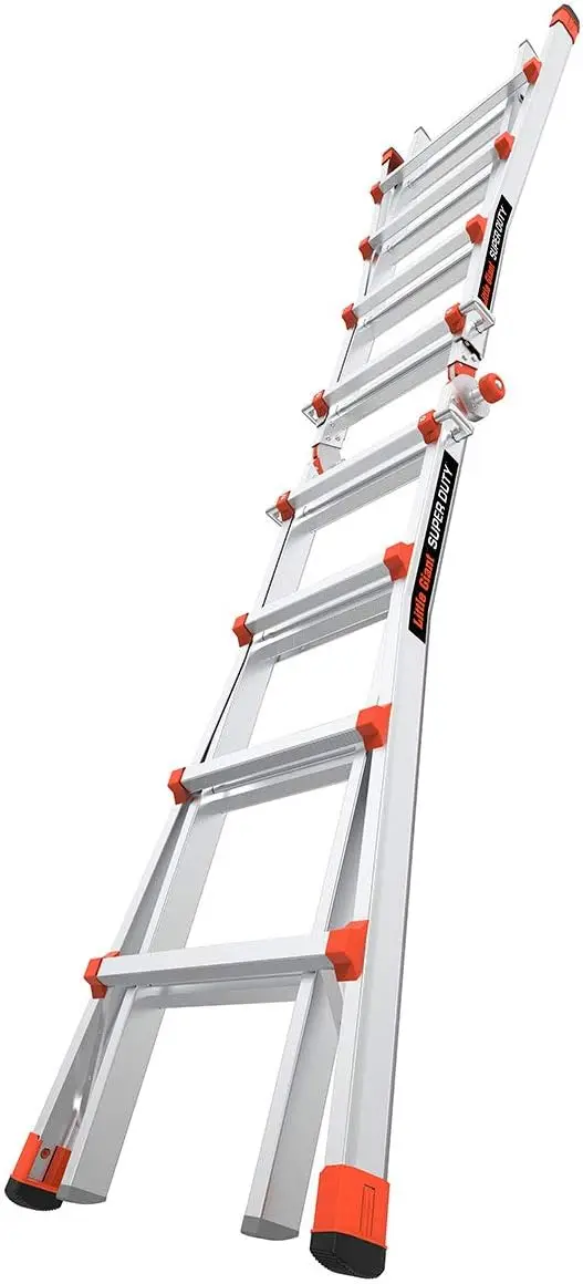 Ladders, Super Duty, M17, 17 Foot, Multi-Position Ladder, Aluminum, Type 1Aa, 375 Lbs Weight Rating, (10402)