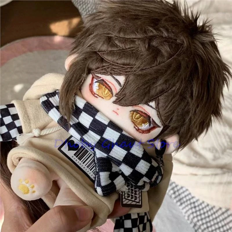 20cm Game Genshen Zhongli attribute cotton doll Original God animation peripheral plush Dressable doll