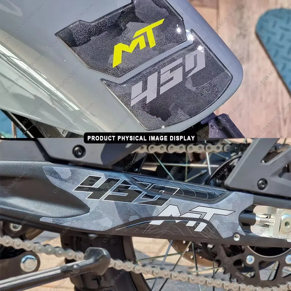 For CFMOTO 450 MT 450MT 2024 Motorcycle accessories Tank Pad Sticker Protection Kit 3D Epoxy Resin Stickers