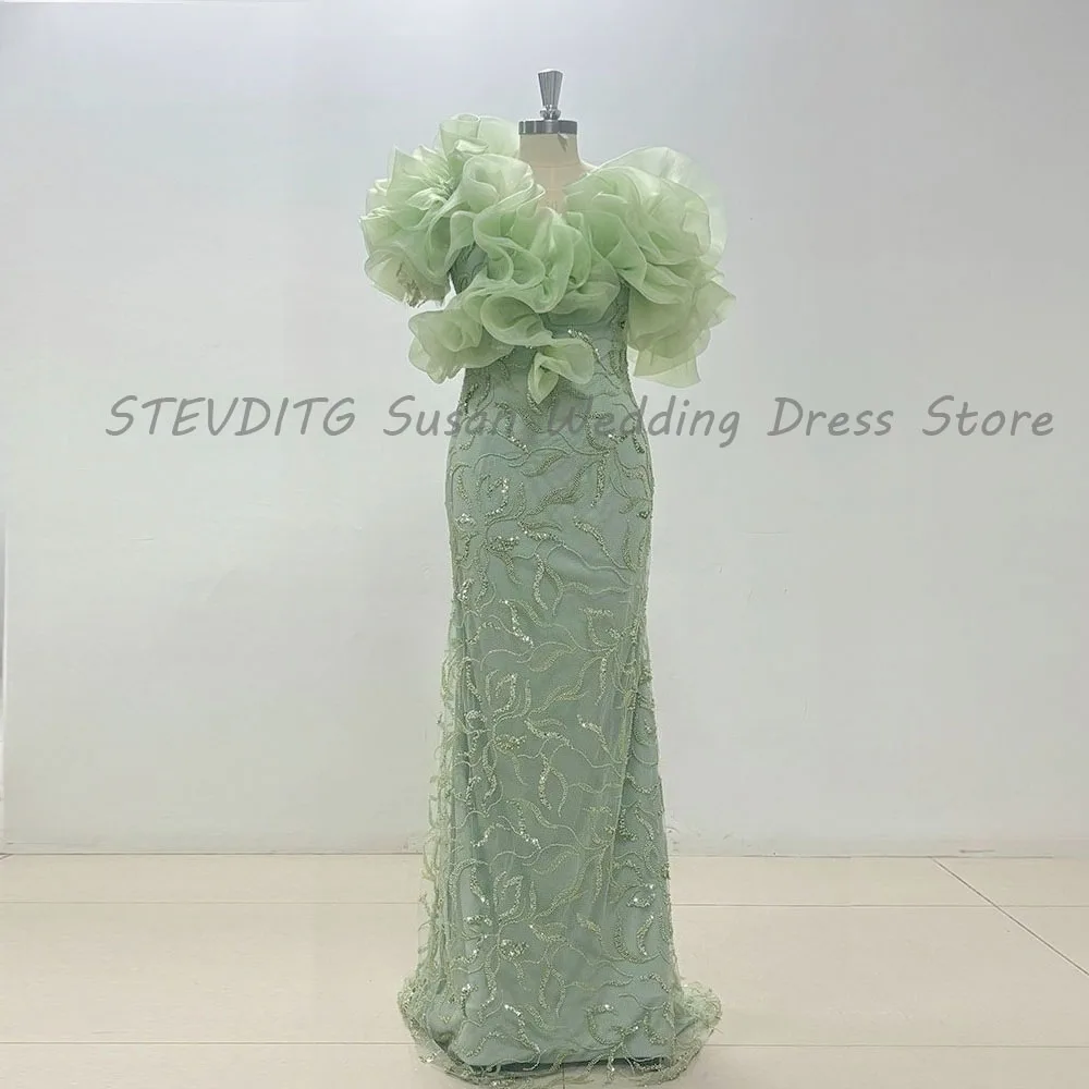 

Exquisite Evening Dresses Women Sleeveless High Quality Floor Length Sweep Train Straight Banquet Prom Party Gowns Popular