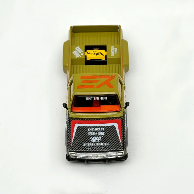 

MINIGT KHMG в наличии 153 1:64 Silverado Sumatran Rhino Capri Hot Rod Shadow Puppet Kaido House Литая под давлением модель автомобиля