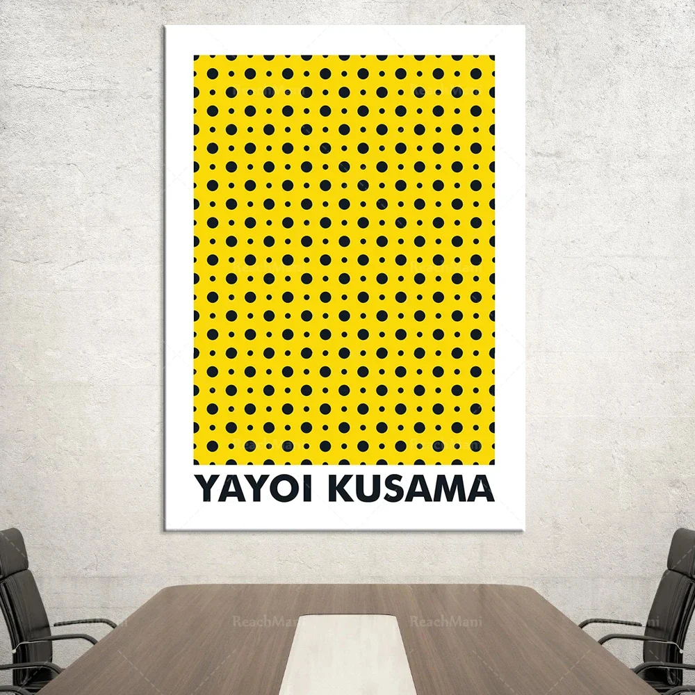 

Yayoi Kusama dots exhibition print poster printable wall art