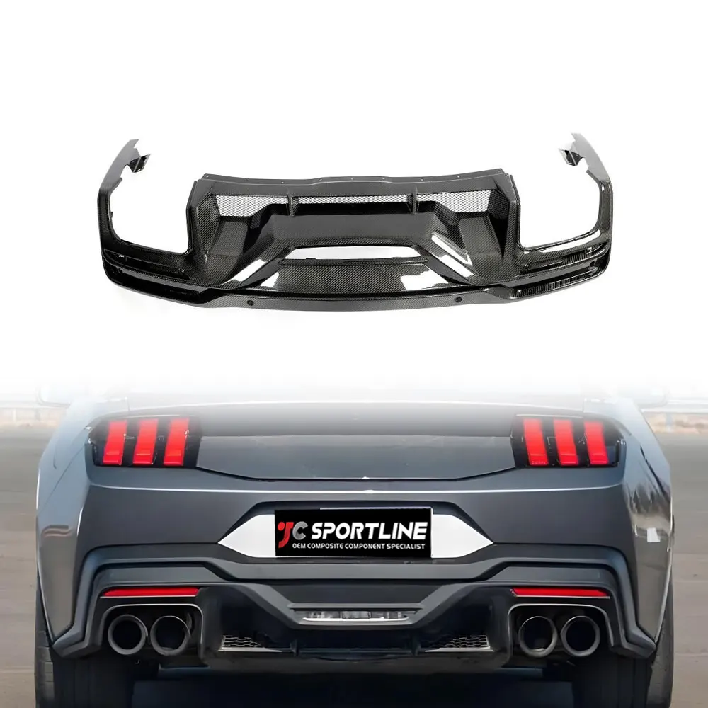 

Carbon Fiber Auto Car Rear Diffuser for Ford Mustang Dark Horse 2024+