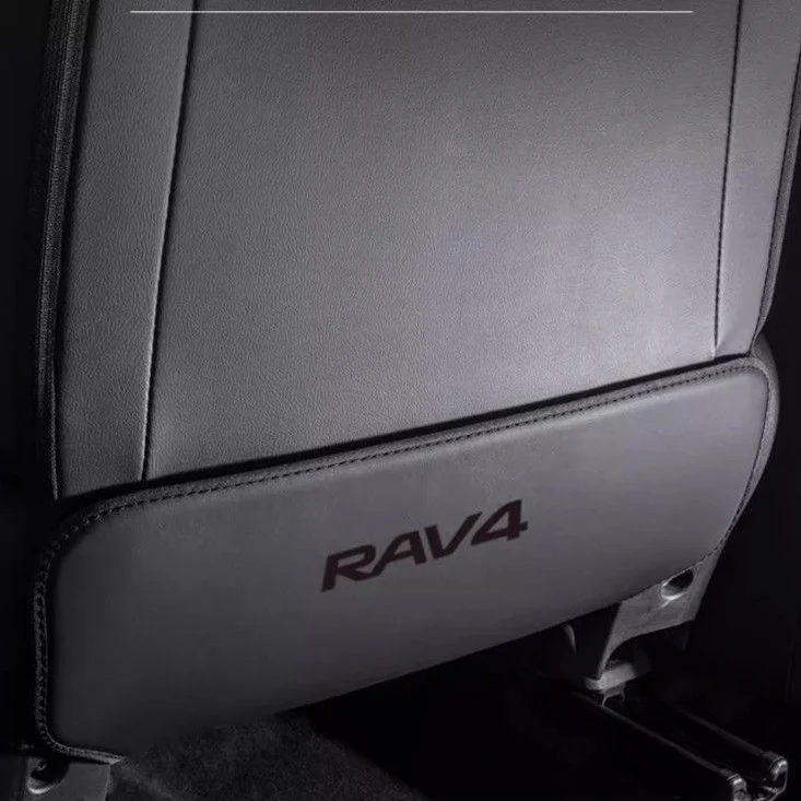 

2PCS For Toyota RAV4 Leather Anti-Child-Kick Pad Car Waterproof Seat Back Protector Accessories