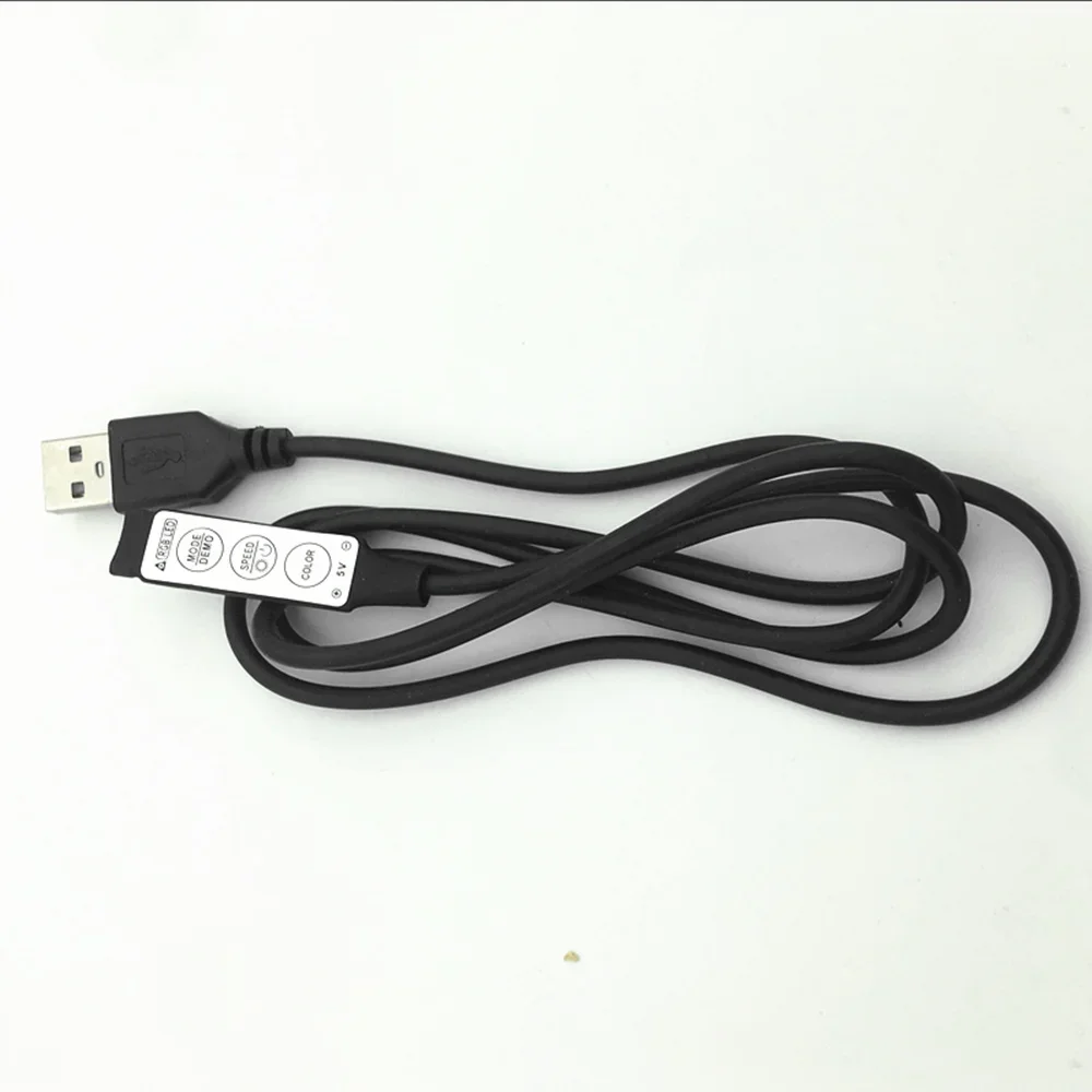 

Контроллер USB RGB DC5V Светодиодный диммер с 3 клавишами 4-контактный гнездовой разъем для светодиодной ленты 5 В RGB 19 динамических режимов для светодиодной ленты