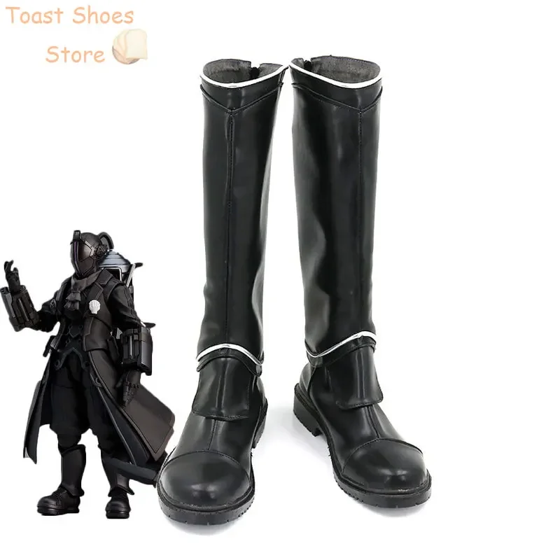 Chaussures de Cosplay en Cuir PU, Bottes de Carnaval d'Halloween, Accessoires de Costume