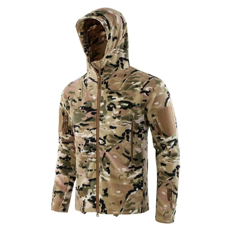 Tactical Men's Spring Winter Warm Fleece Jacket Outdoors Camping Hiking Trekking Hunting Fishing Sweater Male Sports Combat Coat