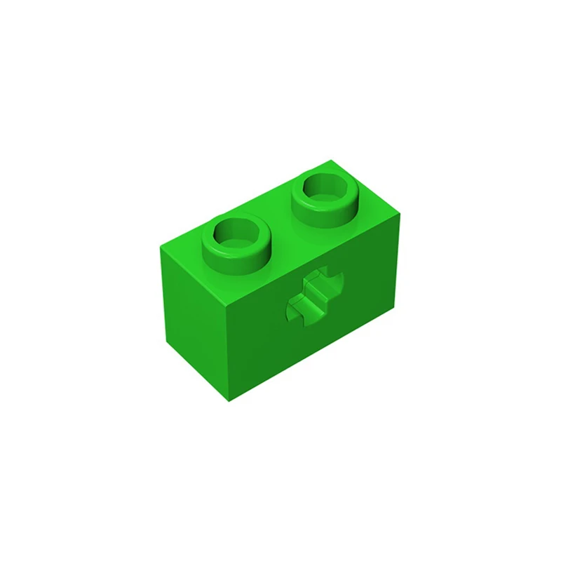 Gobricks10pcs BRICK 1X2 WITH CROSS HOLE compatible with 32064 31493 children\'s toys Assembles Building Blocks Technical