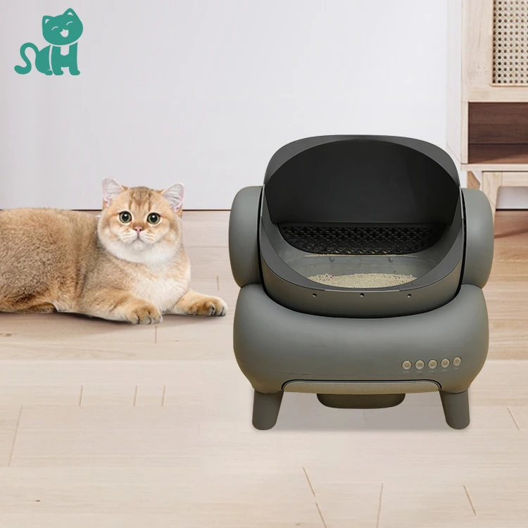 Oem New App Control Intelligent Automatic Self-Cleaning Litter Box Detachable 65L Smart Cat Toilet