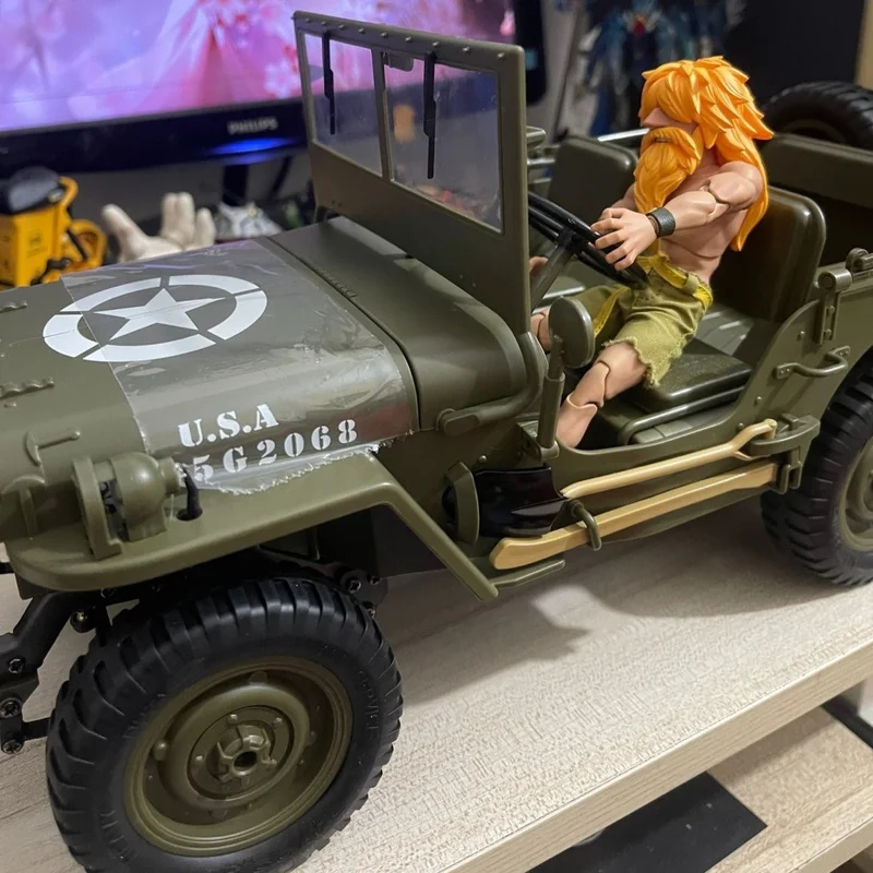 

1:10 JJRC 1941 Jeep Willis Радиоуправляемый автомобиль 2,4 г 4wd Rtr Гусеничный скалолазание Весы Военный радиоуправляемый грузовик Внедорожник Игрушка Детские подарки на день рождения