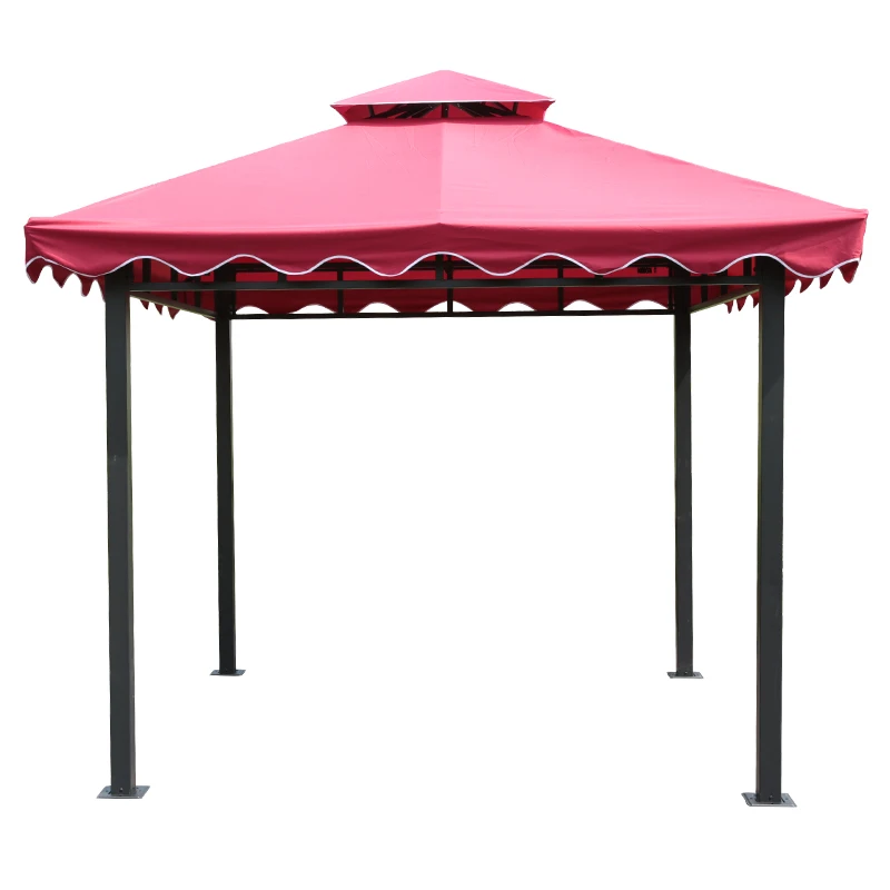 

Outdoor shading Outdoor pavilion stall advertising Double top tent Garden courtyard Large canopy